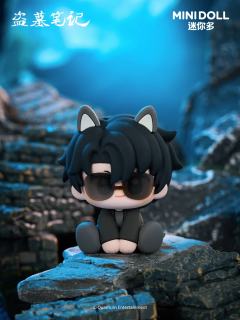 黑眼镜-MINIDOLL青铜萌系列软胶坐姿摆件