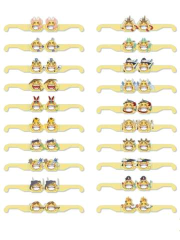 黄鸡大笑衍射眼镜