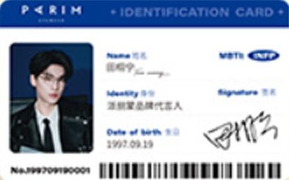 派丽蒙代言ID卡 ver.A