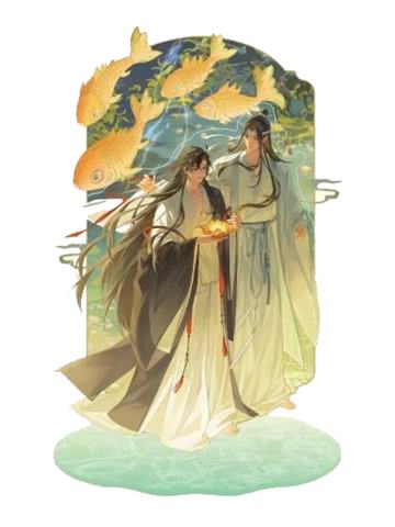 魏无羡＆蓝忘机(双插立牌)-动画七周年快闪灯笺系列周边