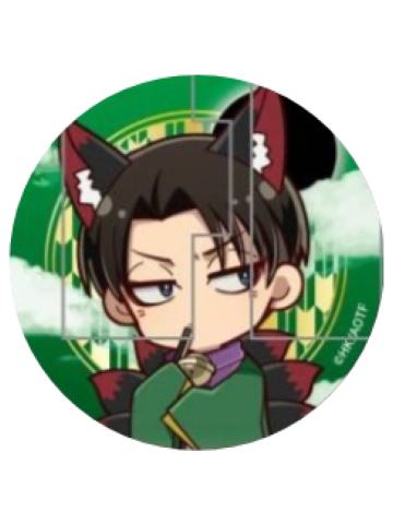利威尔·阿克曼-公主咖啡联动Q版吧唧
