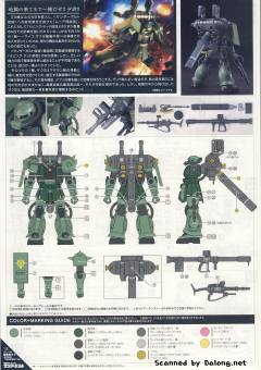 HGGT MS-06 扎古II+Big Gun  雷霆宙域版 Animation Image ver. -资料图