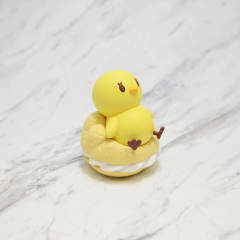 Uta no☆Prince-sama♪ Piyo-chan Trading Mascot Figure 2 -Oishii- Piyo酱 Cream Puff-资料图