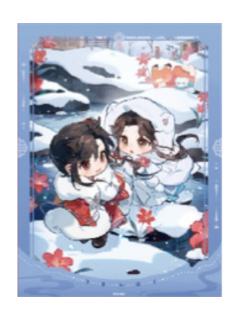 花城&谢怜(大寒)拍立得-节气之秋 冬系列