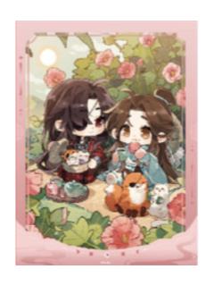 花城&谢怜(霜降)拍立得-节气之秋 冬系列