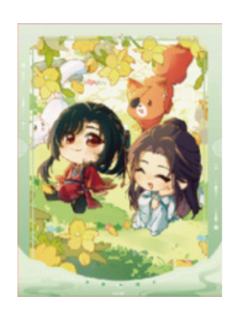 花城&谢怜(立春)拍立得-节气之秋 冬系列