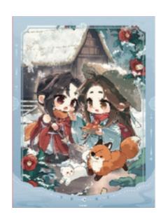 花城&谢怜(小雪)拍立得-节气之秋 冬系列