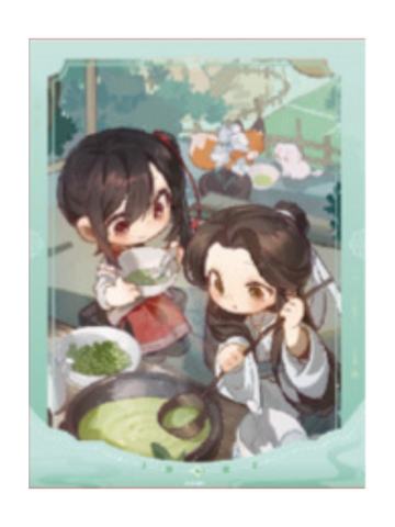 花城&谢怜(小暑)拍立得-节气之秋 冬系列