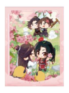 花城&谢怜(惊蛰)拍立得-节气之秋 冬系列