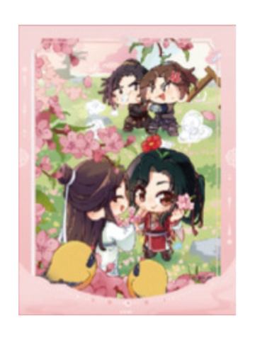 花城&谢怜(惊蛰)拍立得-节气之秋 冬系列