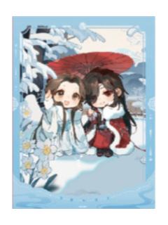 花城&谢怜(小寒)拍立得-节气之秋 冬系列