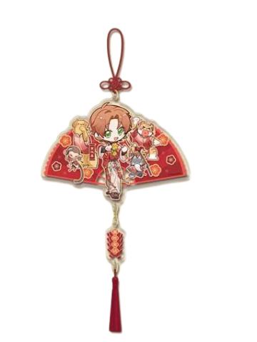 夏鸣星款-阖乐满堂系列亚克力扇形门挂