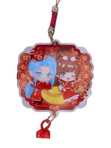 水默挂件(看东方2026新年199盲盒随机开出)-看东方默水玲珑新年云母挂牌