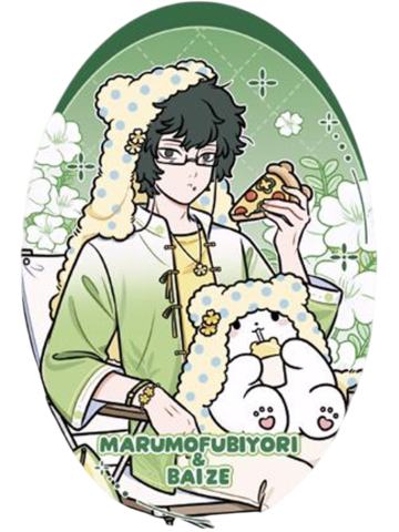 白泽＆毛毯熊莫普徽章-三丽鸥联名系列