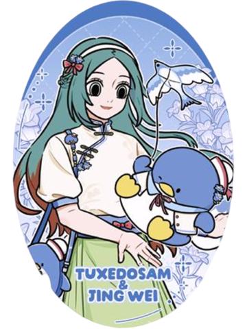 精卫＆山姆企鹅徽章-三丽鸥联名系列