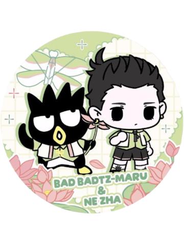 哪吒＆酷企鹅Q版徽章-三丽鸥联名系列