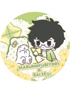 白泽＆毛毯熊莫普Q版徽章-三丽鸥联名系列