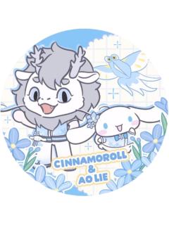 敖烈＆玉桂狗Q版徽章-三丽鸥联名系列