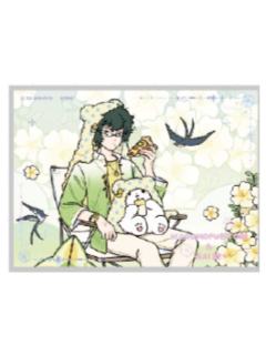 白泽&毛毯熊(隐藏款)色纸-三丽鸥cafe联名系列第一弹