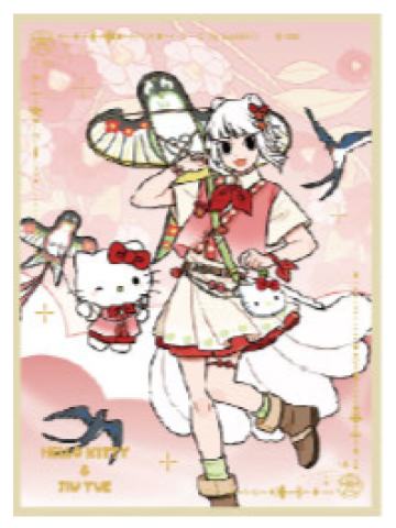 九月&Hello Kitty色纸-三丽鸥cafe联名系列第一弹