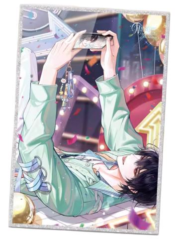 黑艾-双闪色纸 电波罗曼史 白色情人节限定周边