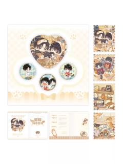 盛望&江添猫爪徽章套组-猫猫抱枕系列