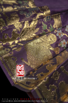 麒麟童子织金纱襕裙-资料图