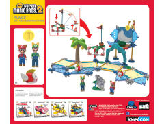 K'NEX Super Mario Building Set 路易基 玛丽奥 飞鱼 Beach-资料图
