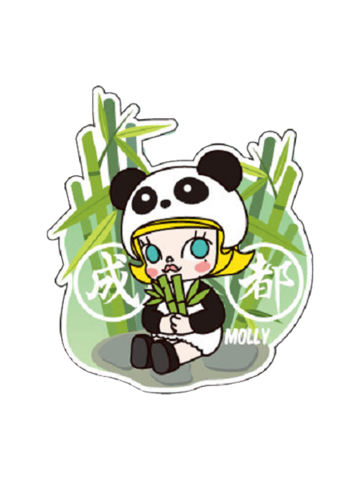 Molly限定款熊猫冰箱贴