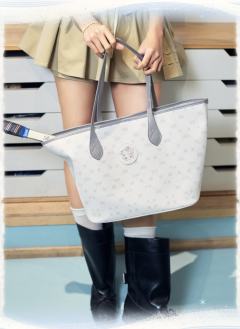 C-皮革托特包（灰色）-资料图