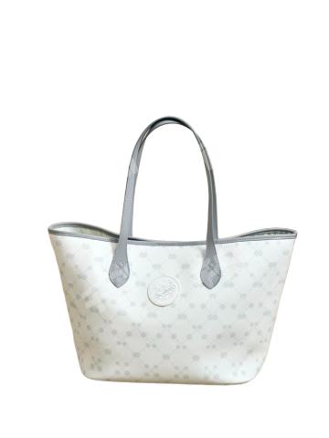 C-皮革托特包(灰色)