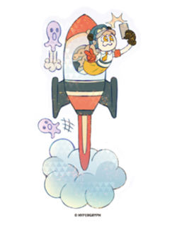 响石2贴纸-天空生活狂想系列