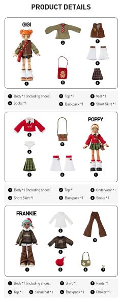 冬季假日OOTD系列1/8可动人偶-资料图
