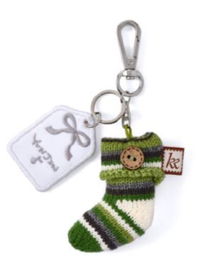针织靴子挂件 允