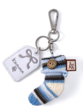 针织靴子挂件 叶