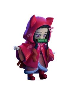 灶门祢豆子(隐藏款)手办-梅雨系列Q版