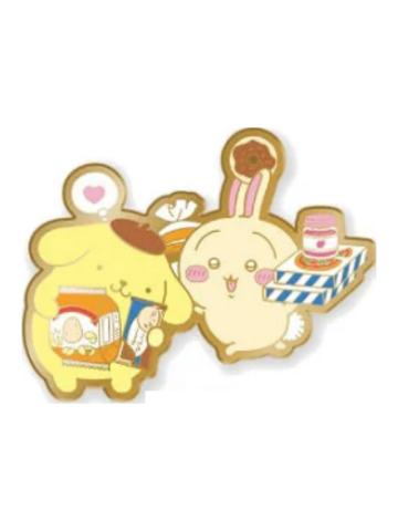 乌萨奇&布丁狗金属徽章-三丽鸥联动超市系列