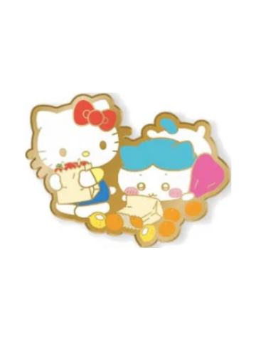 小八&Hello Kitty金属徽章-三丽鸥联动超市系列