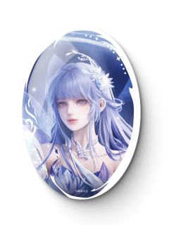 圣采儿椭圆双闪徽章-无尽业系列