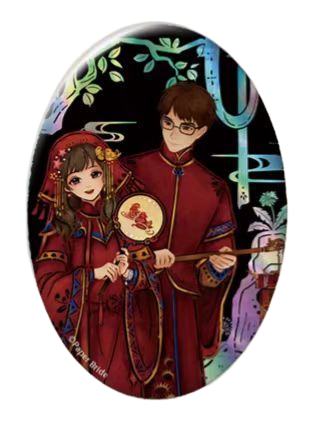 王娇彤&申墨卿仿螺钿徽章-花朝晴光系列