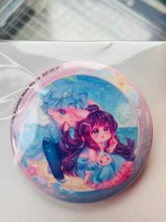 水默狼兔吧唧(白瓷底)-默水玲珑附赠周边