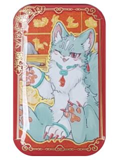 猫猫泪马口铁徽章-灯火映岁系列