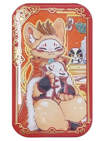 四不像马口铁徽章-灯火映岁系列