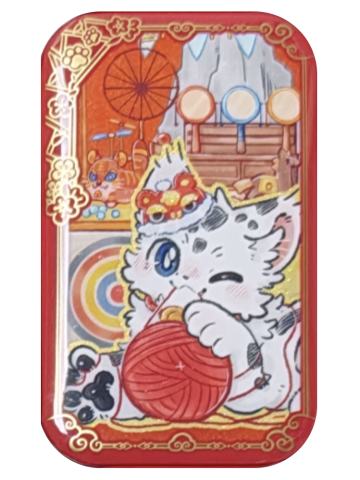 核桃马口铁徽章-灯火映岁系列