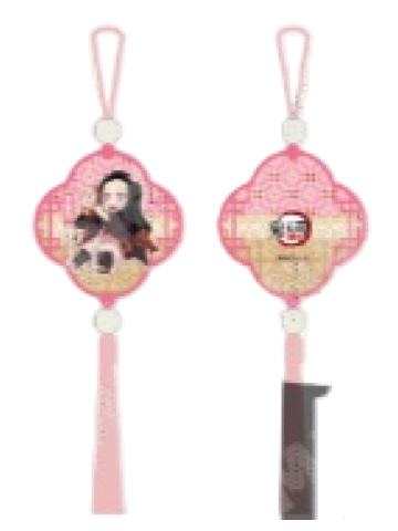 灶门祢豆子木质挂件-中国限定非遗系列