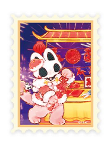 小髅贴纸-灯火映岁系列