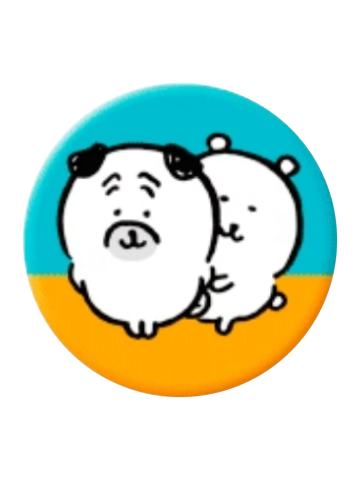 自嘲熊&哈巴狗BPET徽章-自嘲熊和朋友们系列