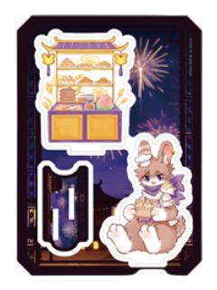 兔爷亚克力立牌-灯火映岁系列