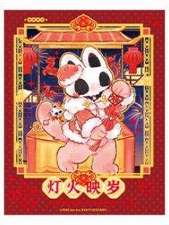 小髅(隐藏款)伪拍立得-灯火映岁系列