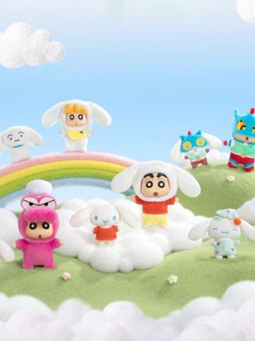 大耳狗×蜡笔小新游乐梦境系列毛绒挂饰盲盒